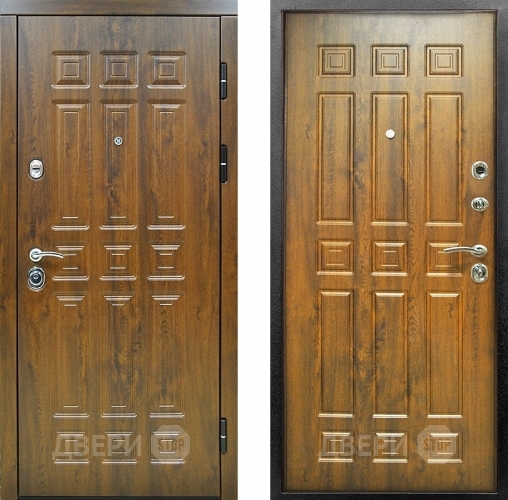 Входная металлическая Дверь Снедо Спарта 2К Винорит Темный дуб в Истра