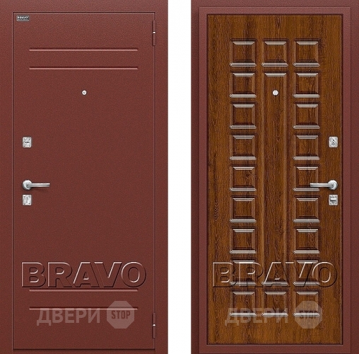 Входная металлическая Дверь Bravo Оптим Нова Французский Дуб в Истра