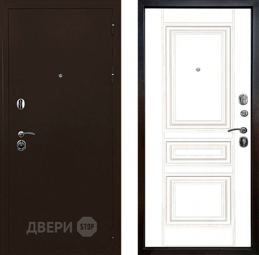 Входная металлическая Дверь Ратибор Рим 3К Белый матовый в Истра