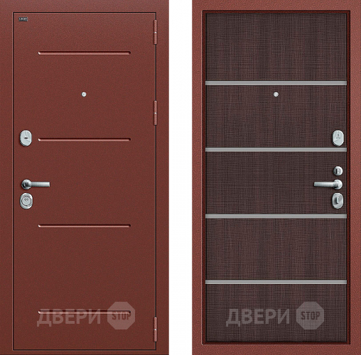 Входная металлическая Дверь Groff Т2-204 Wenge Crosscut в Истра
