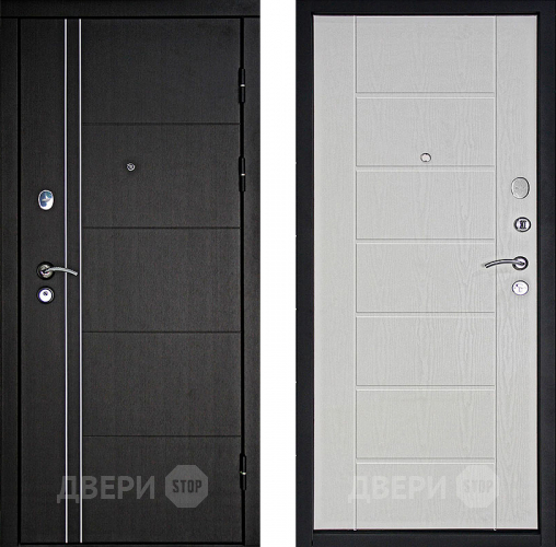 Входная металлическая Дверь Дверной Континент Тепло - Люкс Беленый дуб в Истра