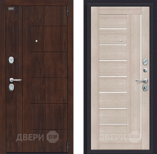 Входная металлическая Дверь Bravo Оптим Модерн Cappuccino Veralinga в Истра