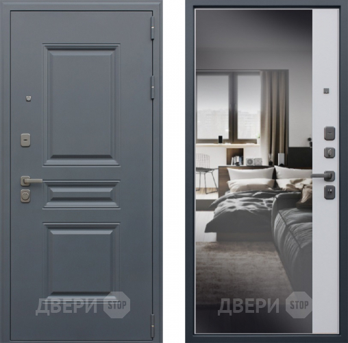 Входная металлическая Дверь АСД Барселона с зеркалом в Истра