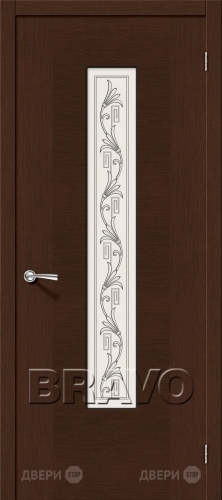 Межкомнатная дверь со стеклом Рондо (Венге) в Истра