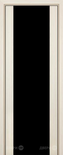 Межкомнатная дверь ProfilDoors 8X эш вайт мелинга (черный триплекс) в Истра