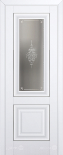 Межкомнатная дверь ProfilDoors 28U аляска (матовое, кристалл с узором) в Истра