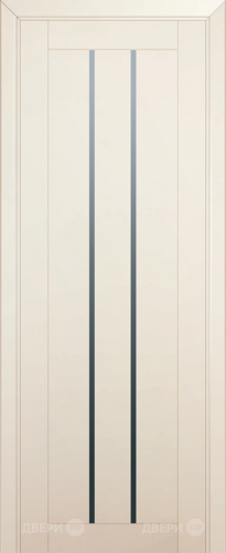 Межкомнатная дверь ProfilDoors 49U магнолия-сатинат (графит) в Истра