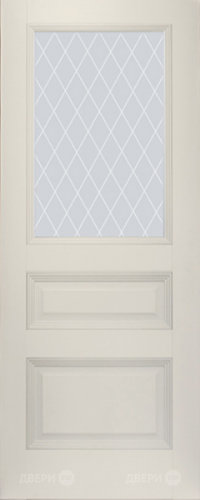 Межкомнатная дверь ProfilDoors 67U магнолия-сатинат (ромб) в Истра