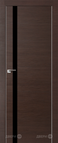 Межкомнатная дверь ProfilDoors 6Z венге кроскут (черный лак) в Истра