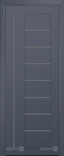 Межкомнатная дверь ProfilDoors 17U антрацит (графит) в Истра