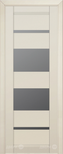 Межкомнатная дверь ProfilDoors 72U магнолия сатинат (графит) в Истра