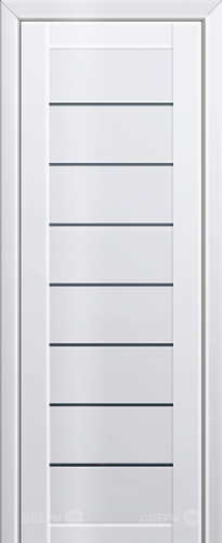 Межкомнатная дверь ProfilDoors 71L белый люкс (графит) в Истра