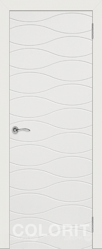 Межкомнатная дверь Граффити 3 ПГ белая эмаль в Истра