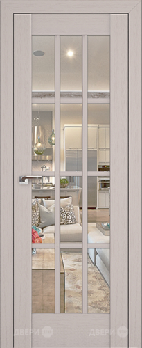 Межкомнатная дверь ProfilDoors 102X пекан белый (матовое) в Истра