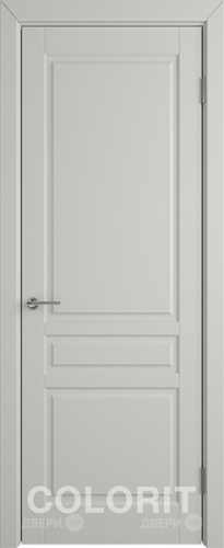 Межкомнатная дверь К2 ПГ светло-серая эмаль в Истра