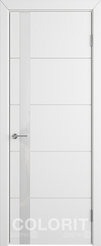Межкомнатная дверь К4 ПО белая эмаль в Истра