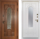 Дверь Заводская Лацио Термо Орех золотой/ Вайт (с терморазрывом) в Истра