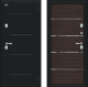 Входная металлическая Дверь Bravo Thermo Лайн Букле черное/Wenge Veralinga в Истра