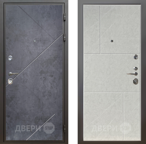 Входная металлическая Дверь Шелтер (SHELTER) Комфорт Бетон урбан индиго 9 Гранит лава лайт в Истра