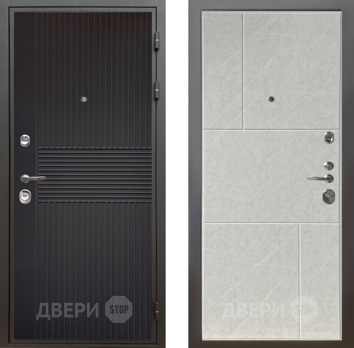 Входная металлическая Дверь Шелтер (SHELTER) Комфорт Черная шагрень 9 Гранит лава лайт в Истра