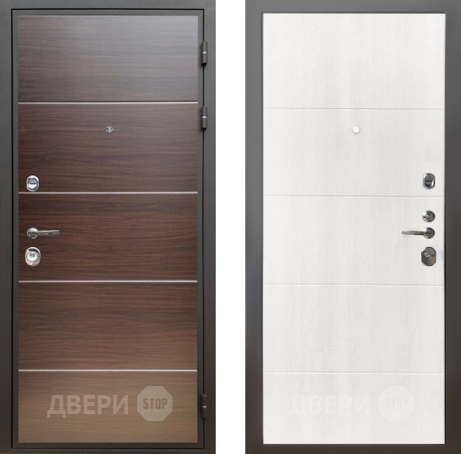 Входная металлическая Дверь Шелтер (SHELTER) Комфорт Венге структурный горизонт 7 Дуб филадельфия крем в Истра