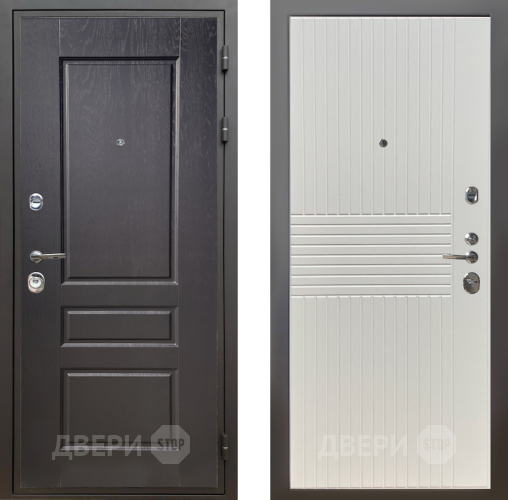 Входная металлическая Дверь Шелтер (SHELTER) Комфорт Дуб английский 10 Силк Сноу в Истра