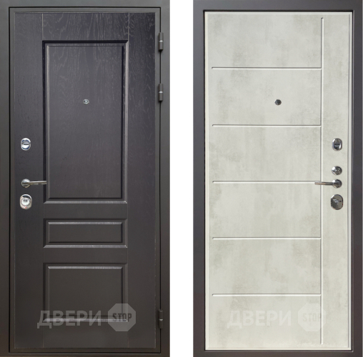 Входная металлическая Дверь Шелтер (SHELTER) Комфорт Дуб английский 11 Бетон крем в Истра