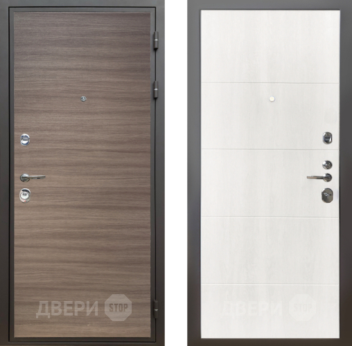 Входная металлическая Дверь Шелтер (SHELTER) Комфорт Дуб тоскано поперечный 7 Дуб филадельфия крем в Истра