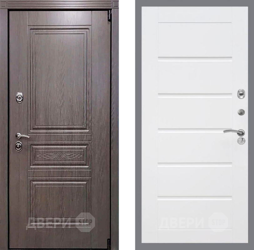 Входная металлическая Дверь Рекс (REX) Пренмиум-S Сити Белый ясень в Истра