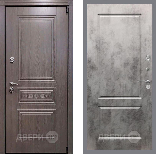 Входная металлическая Дверь Рекс (REX) Пренмиум-S FL-117 Бетон темный в Истра