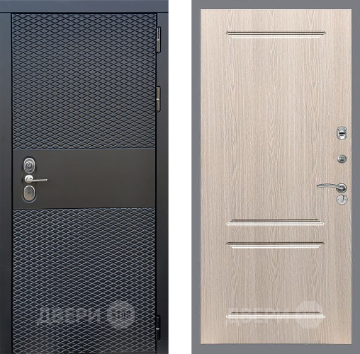 Входная металлическая Дверь Стоп БЛЭК CISA ФЛ-117 Беленый дуб в Истра