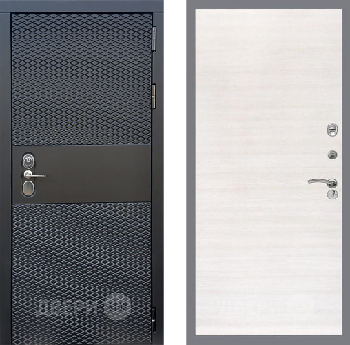 Входная металлическая Дверь Стоп БЛЭК CISA Гладкая Акация светлая в Истра