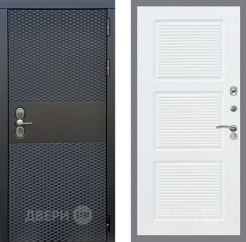 Входная металлическая Дверь Стоп БЛЭК CISA ФЛ-1 Силк Сноу в Истра