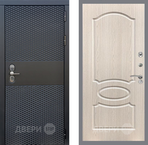 Входная металлическая Дверь Стоп БЛЭК CISA ФЛ-128 Беленый дуб в Истра