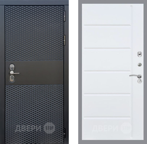 Входная металлическая Дверь Стоп БЛЭК CISA ФЛ-102 Белый ясень в Истра