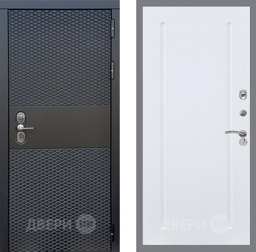 Входная металлическая Дверь Стоп БЛЭК CISA ФЛ-68 Силк Сноу в Истра