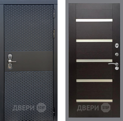 Входная металлическая Дверь Стоп БЛЭК CISA СБ-14 венге поперечный в Истра