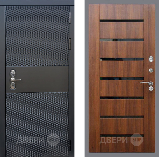 Входная металлическая Дверь Стоп БЛЭК CISA СБ-14 Орех бренди в Истра