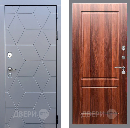 Входная металлическая Дверь Стоп КОСМО ФЛ-117 Итальянский орех в Истра