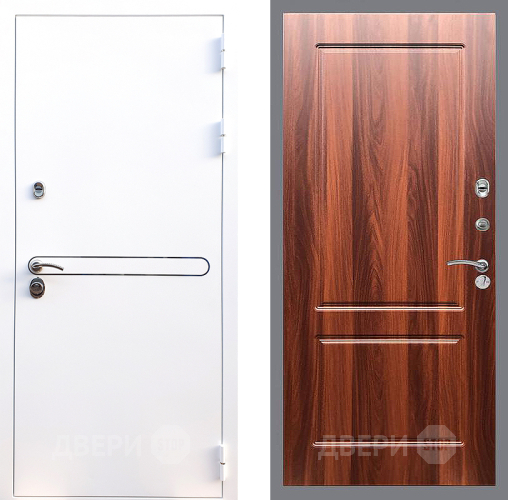 Входная металлическая Дверь Стоп Лайн Вайт ФЛ-117 Итальянский орех в Истра