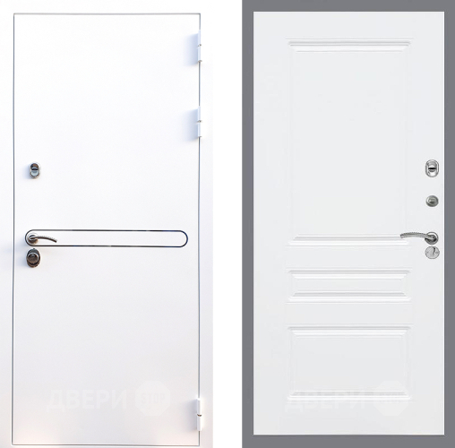 Входная металлическая Дверь Стоп Лайн Вайт ФЛ-243 Силк Сноу в Истра