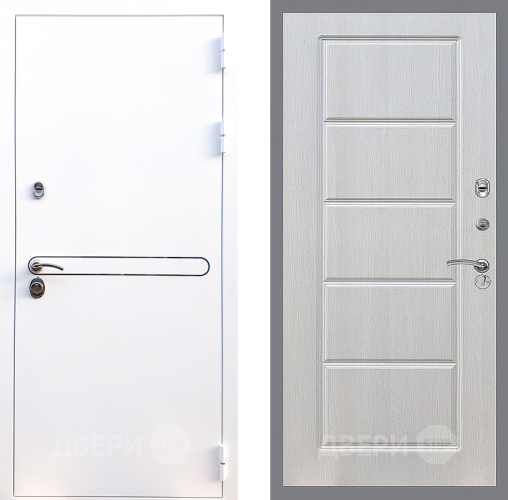 Входная металлическая Дверь Стоп Лайн Вайт ФЛ-39 Лиственница беж в Истра