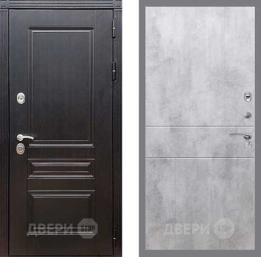 Входная металлическая Дверь Стоп МЕГАПОЛИС ФЛ-290 Бетон светлый в Истра