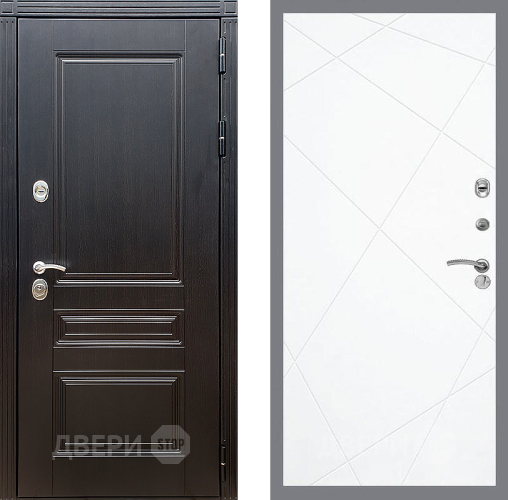 Входная металлическая Дверь Стоп МЕГАПОЛИС ФЛ-291 Силк Сноу в Истра