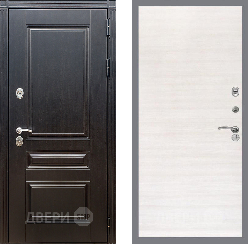 Входная металлическая Дверь Стоп МЕГАПОЛИС Гладкая Акация светлая в Истра