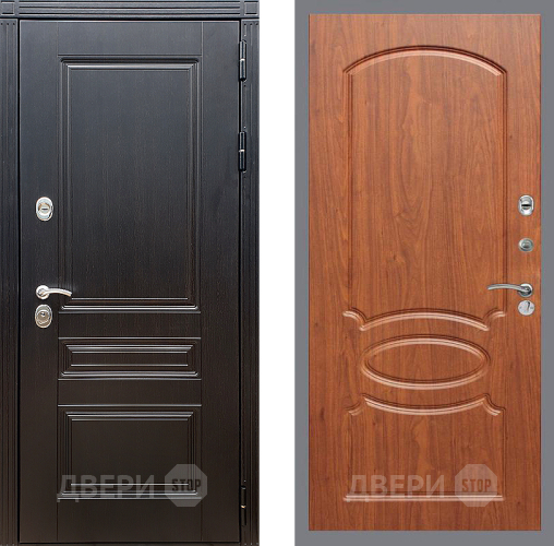 Входная металлическая Дверь Стоп МЕГАПОЛИС ФЛ-128 Береза мореная в Истра