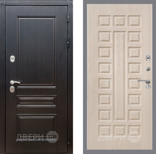 Входная металлическая Дверь Стоп МЕГАПОЛИС ФЛ-183 Беленый дуб в Истра