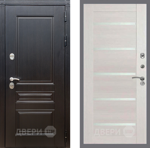 Входная металлическая Дверь Стоп МЕГАПОЛИС СБ-14 Лиственница беж в Истра