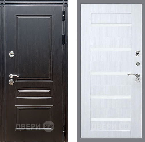 Входная металлическая Дверь Стоп МЕГАПОЛИС СБ-14 Сандал белый в Истра