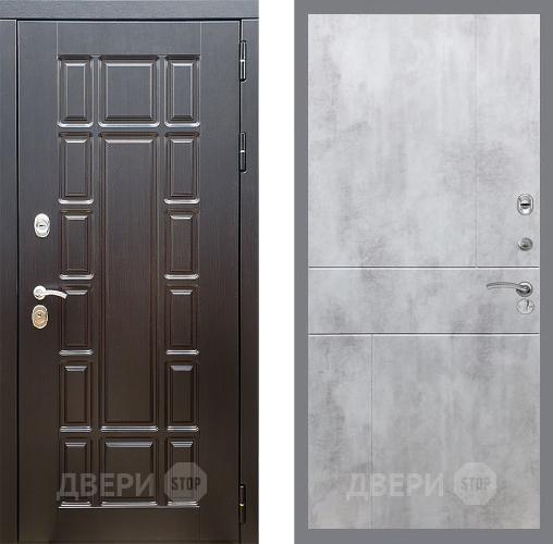 Входная металлическая Дверь Стоп НЬЮ ЙОРК ФЛ-290 Бетон светлый в Истра
